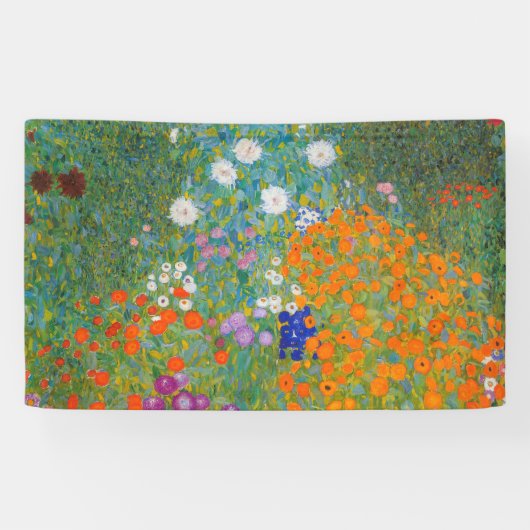 Gustav Klimt - Blumengarten Banner (Horizontal)