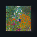 Gustav Klimt - Blumengarten Button<br><div class="desc">Blumengarten - Gustav Klimt 1905-1907</div>