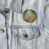 Gustav Klimt Blumengarten Button (Beispiel)