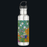 Gustav Klimt - Blumengarten Edelstahlflasche<br><div class="desc">Blumengarten - Gustav Klimt 1905-1907</div>