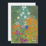 Gustav Klimt - Blumengarten Einladung<br><div class="desc">Blumengarten - Gustav Klimt 1905-1907</div>