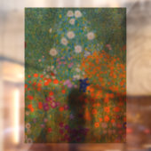 Gustav Klimt - Blumengarten Fensteraufkleber (Blatt 2)