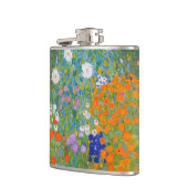 Gustav Klimt - Blumengarten Flachmann (Links)