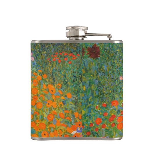 Gustav Klimt - Blumengarten Flachmann (Rückseite)