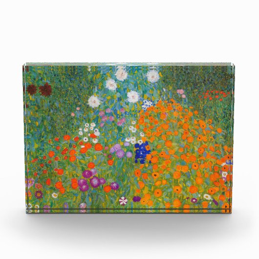 Gustav Klimt - Blumengarten Fotoblock (Vorderseite)