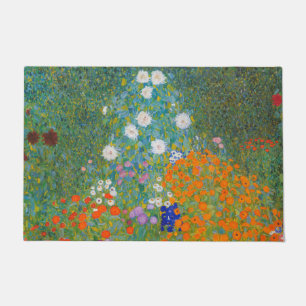 Gustav Klimt - Blumengarten Fußmatte
