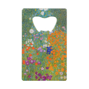 Gustav Klimt - Blumengarten Geldbeutel Flaschenöffner