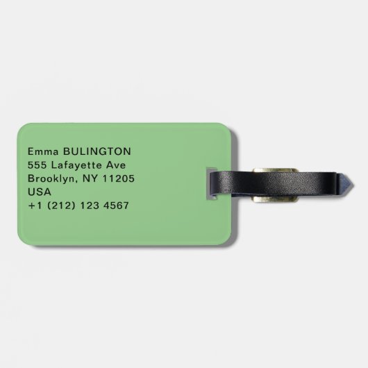 Gustav Klimt - Blumengarten Gepäckanhänger (Rückseite horizontal)