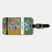 Gustav Klimt - Blumengarten Gepäckanhänger (Vorderseite horizontal)