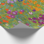 Gustav Klimt - Blumengarten Geschenkpapier (Ecke)
