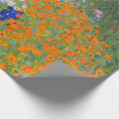 Gustav Klimt - Blumengarten Geschenkpapier (Ecke)