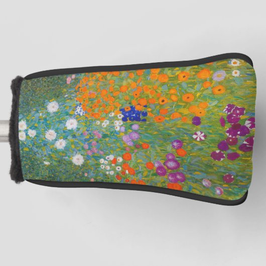 Gustav Klimt - Blumengarten Golf Headcover (Vorderseite)