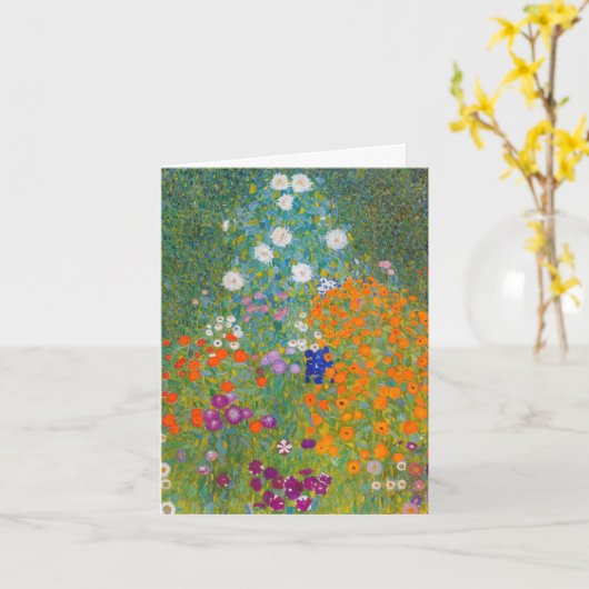 Gustav Klimt - Blumengarten Karte (Gelbe Blume)