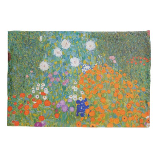 Gustav Klimt - Blumengarten Kissenbezug (Rückseite)