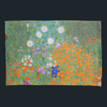 Gustav Klimt - Blumengarten Kissenbezug<br><div class="desc">Blumengarten - Gustav Klimt 1905-1907</div>