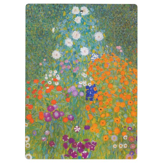 Gustav Klimt - Blumengarten Klemmbrett (Rückseite)