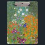 Gustav Klimt - Blumengarten Klemmbrett<br><div class="desc">Blumengarten - Gustav Klimt 1905-1907</div>