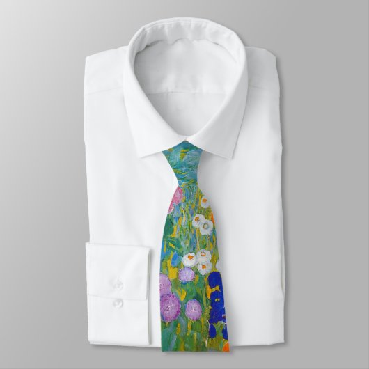Gustav Klimt - Blumengarten Krawatte (Gebunden)