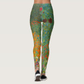 Gustav Klimt - Blumengarten Leggings (Rückseite)