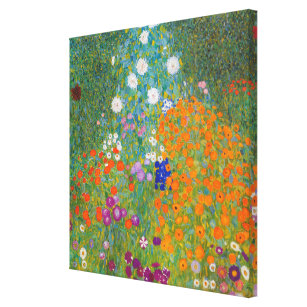 Gustav Klimt - Blumengarten Leinwanddruck