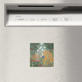 Gustav Klimt Blumengarten Magnet (In Situ (Geschirrspüler))