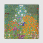 Gustav Klimt - Blumengarten Magnet<br><div class="desc">Blumengarten - Gustav Klimt 1905-1907</div>