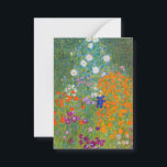 Gustav Klimt - Blumengarten Mitteilungskarte<br><div class="desc">Blumengarten - Gustav Klimt 1905-1907</div>