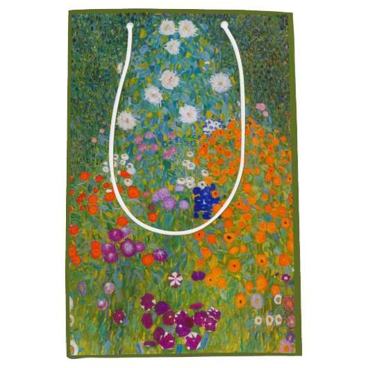 Gustav Klimt - Blumengarten Mittlere Geschenktüte (Vorderseite)