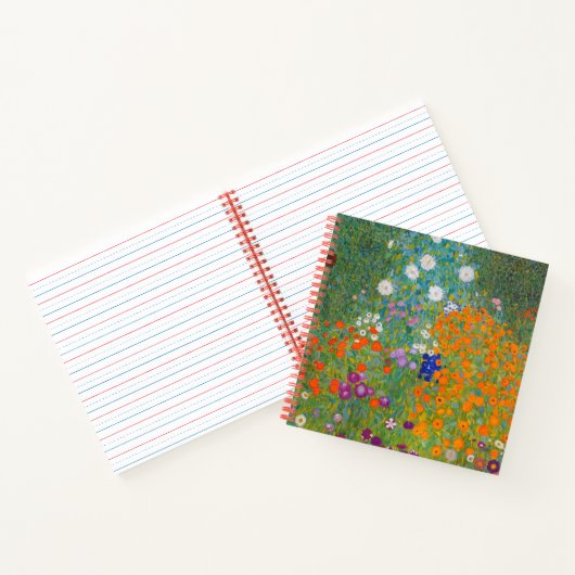 Gustav Klimt - Blumengarten Notizblock (Innenseite)