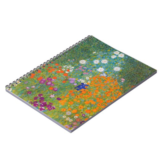 Gustav Klimt - Blumengarten Notizblock (Linke Seite)