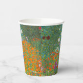 Gustav Klimt - Blumengarten Pappbecher (Links)