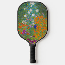 Gustav Klimt - Blumengarten Pickleball Schläger