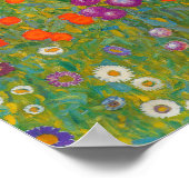 Gustav Klimt - Blumengarten Poster (Ecke)