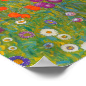 Gustav Klimt - Blumengarten Poster (Ecke)