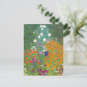 Gustav Klimt: Blumengarten Postkarte (Stehend Vorderseite)