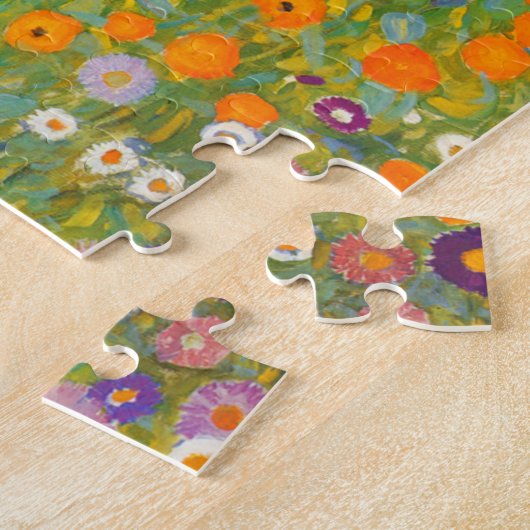 Gustav Klimt: Blumengarten Puzzle (Seite)