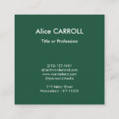 Gustav Klimt - Blumengarten - QR-Code Quadratische Visitenkarte (Rückseite)