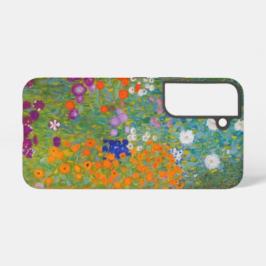 Gustav Klimt - Blumengarten Samsung Galaxy Hülle (Rückseite (Horizontal))