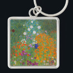Gustav Klimt - Blumengarten Schlüsselanhänger<br><div class="desc">Blumengarten - Gustav Klimt 1905-1907</div>