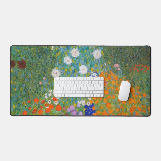 Gustav Klimt - Blumengarten Schreibtischunterlage (Tastatur & Maus)
