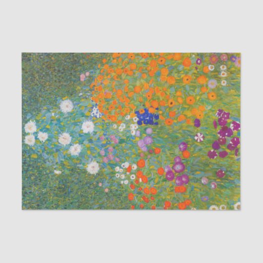 Gustav Klimt - Blumengarten Seidenpapier (Vorderseite)