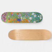 Gustav Klimt - Blumengarten Skateboard (Horizontal)