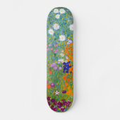 Gustav Klimt:Blumengarten Skateboard (Vorderseite)