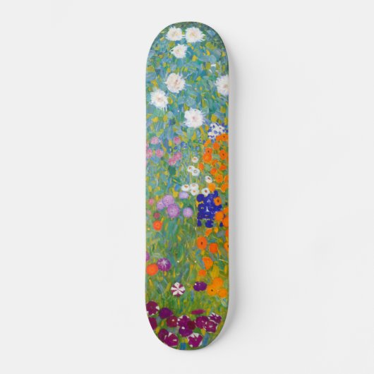 Gustav Klimt:Blumengarten Skateboard (Vorderseite)