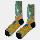 Gustav Klimt - Blumengarten Socken (Linkes Detail)
