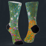 Gustav Klimt - Blumengarten Socken<br><div class="desc">Blumengarten - Gustav Klimt 1905-1907</div>