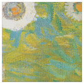 Gustav Klimt - Blumengarten Stoff (Nahaufnahme)