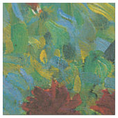 Gustav Klimt - Blumengarten Stoff (Nahaufnahme)