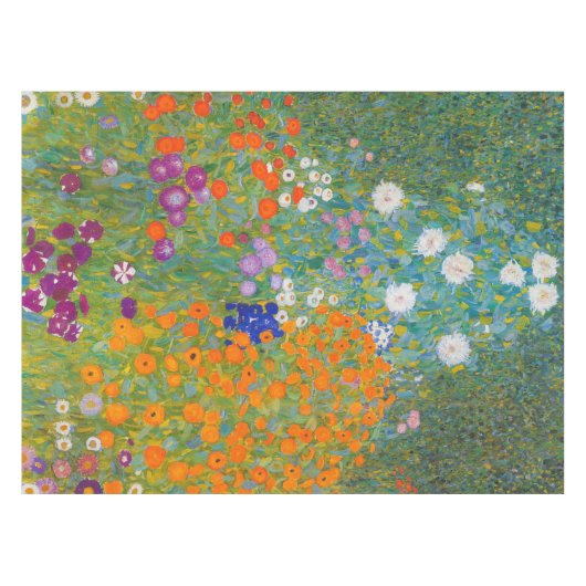 Gustav Klimt - Blumengarten Tischdecke (Vorderseite (Horizontal))
