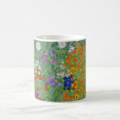 Gustav Klimt Blumengarten Vintag Jugendstil Kaffeetasse (Mittel)